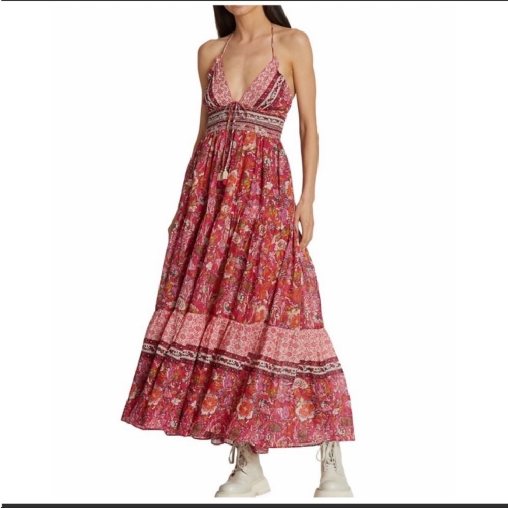 Free People Pink Floral Boho Maxi Dress - Picture 4 of 7